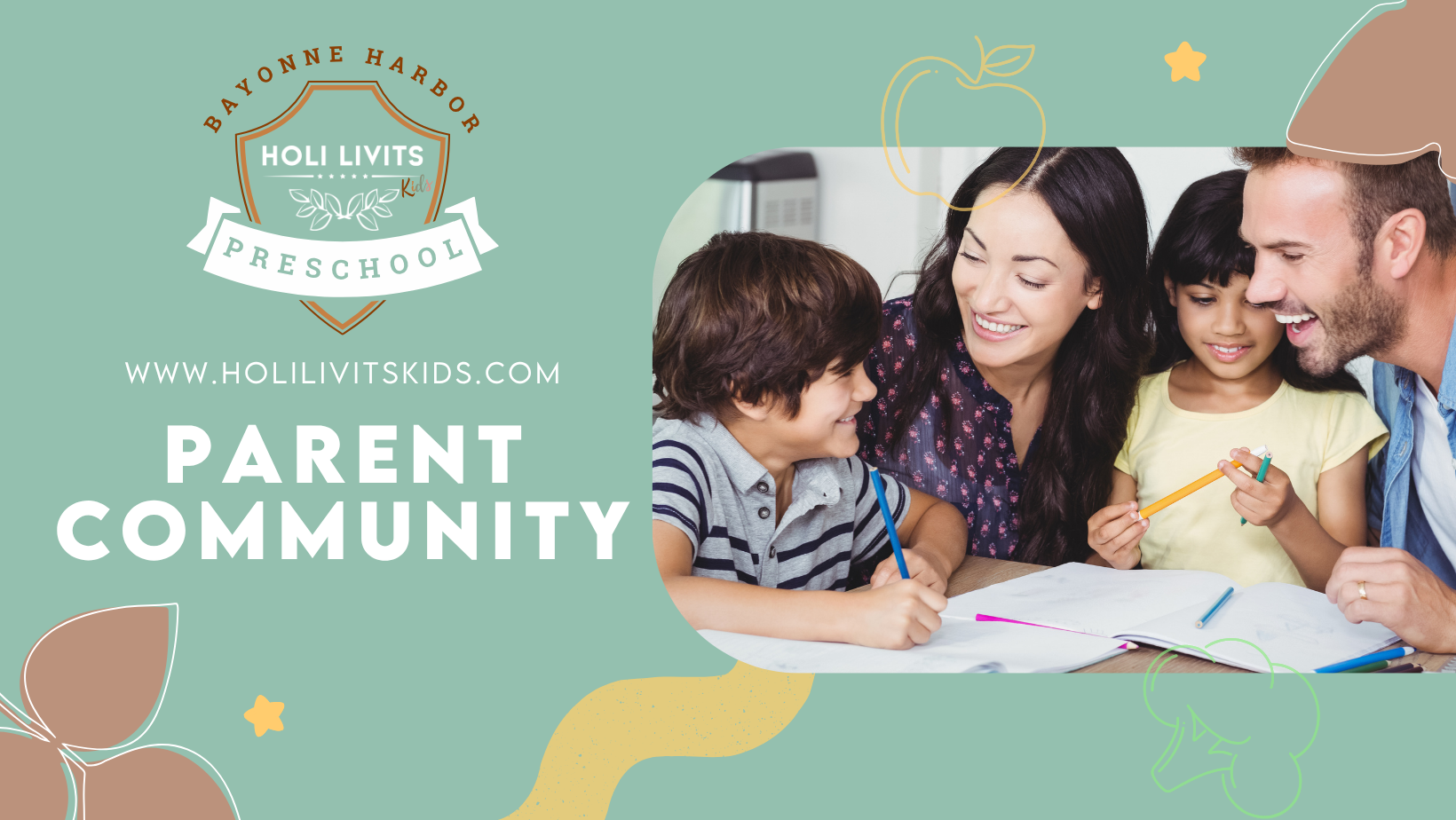 Bayonne Harbor Preschool parent community banner